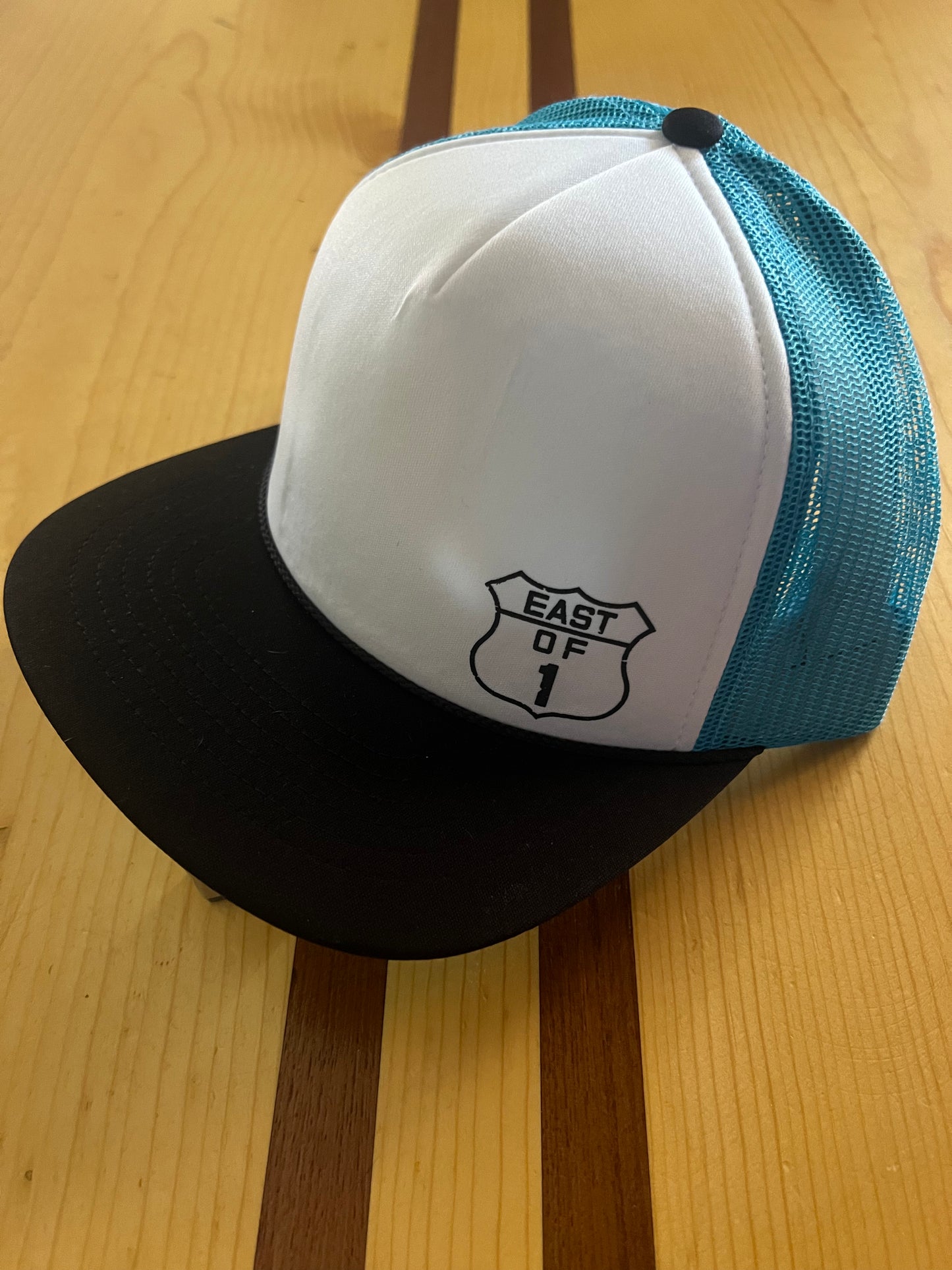 Blue Neon Trucker